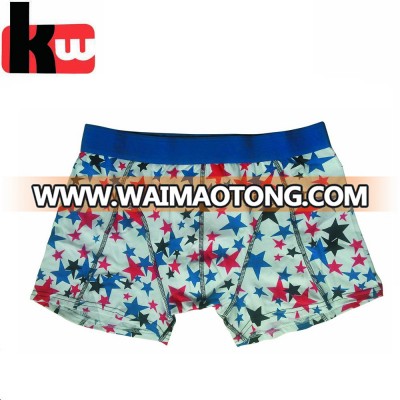 Adult group fashionable all over print young men trunks